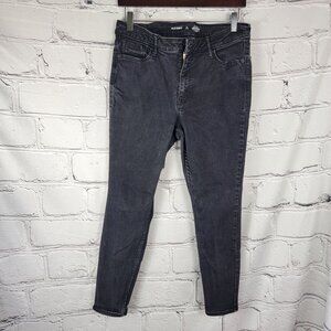Old Navy Womens 12 Short Black Rockstar Super‎ Skinny High Rise Jeans Casual